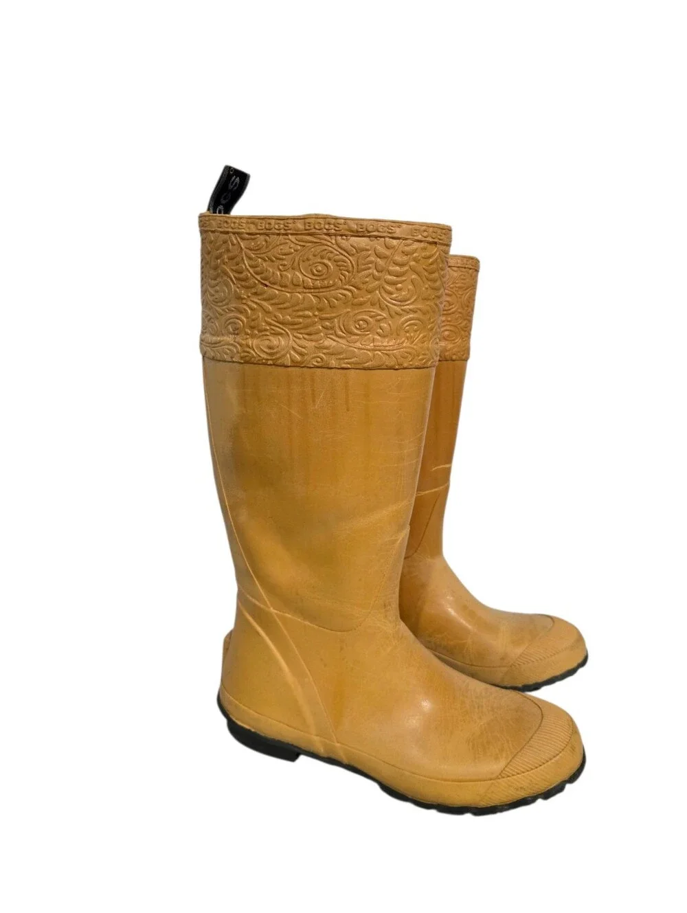 Vintage Bogs Tall Yellow Rain Boots